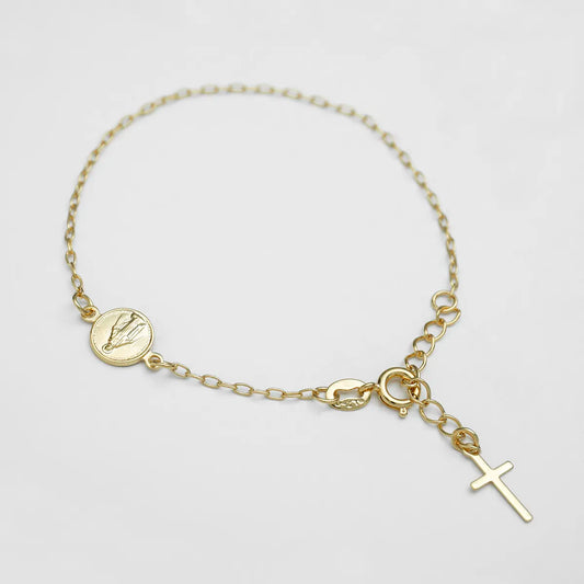 53011 - Pulsera Virgen Milagrosa 16.5 Cms + Extensor