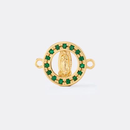 24813V - Herraje Guadalupe Con Circonias VERDE 💎