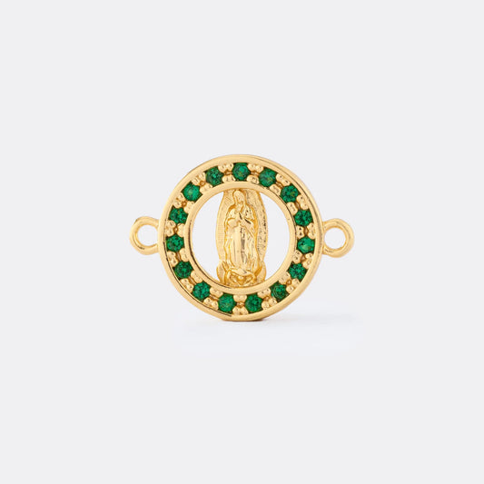 24813V - Herraje Guadalupe Con Circonias VERDE 💎